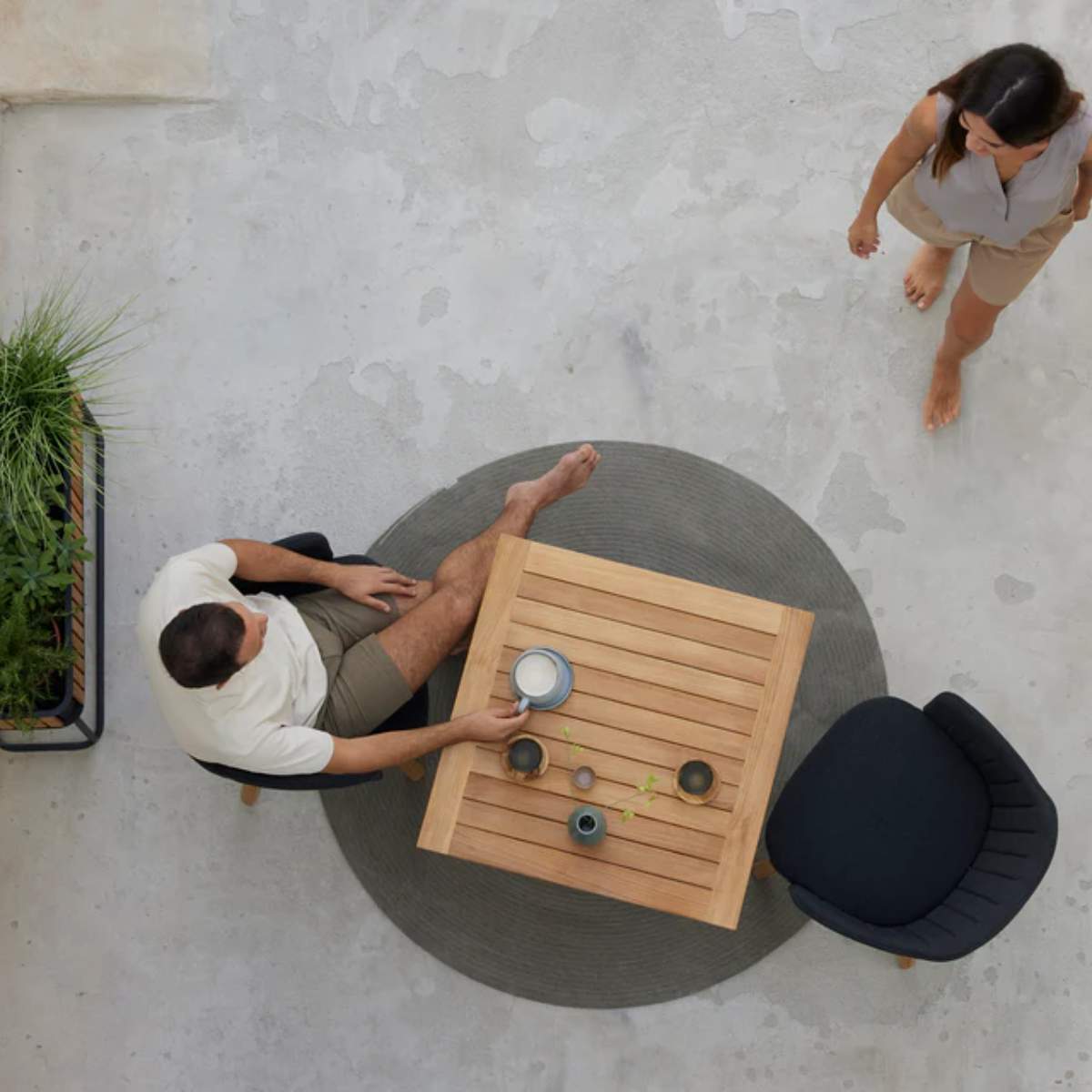 Cane-line Go Bar Table 72X72 cm
