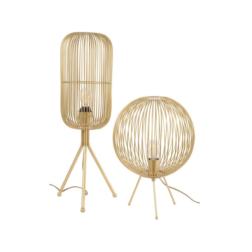 Gold Spherical Tripod Table Lamp-Beaumonde