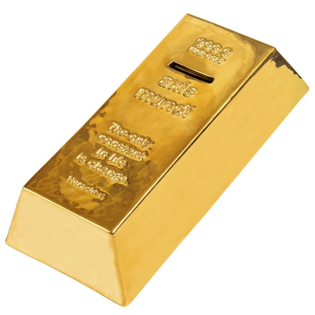 Villari Gold Bullion Coin Bank by John Beckmann
