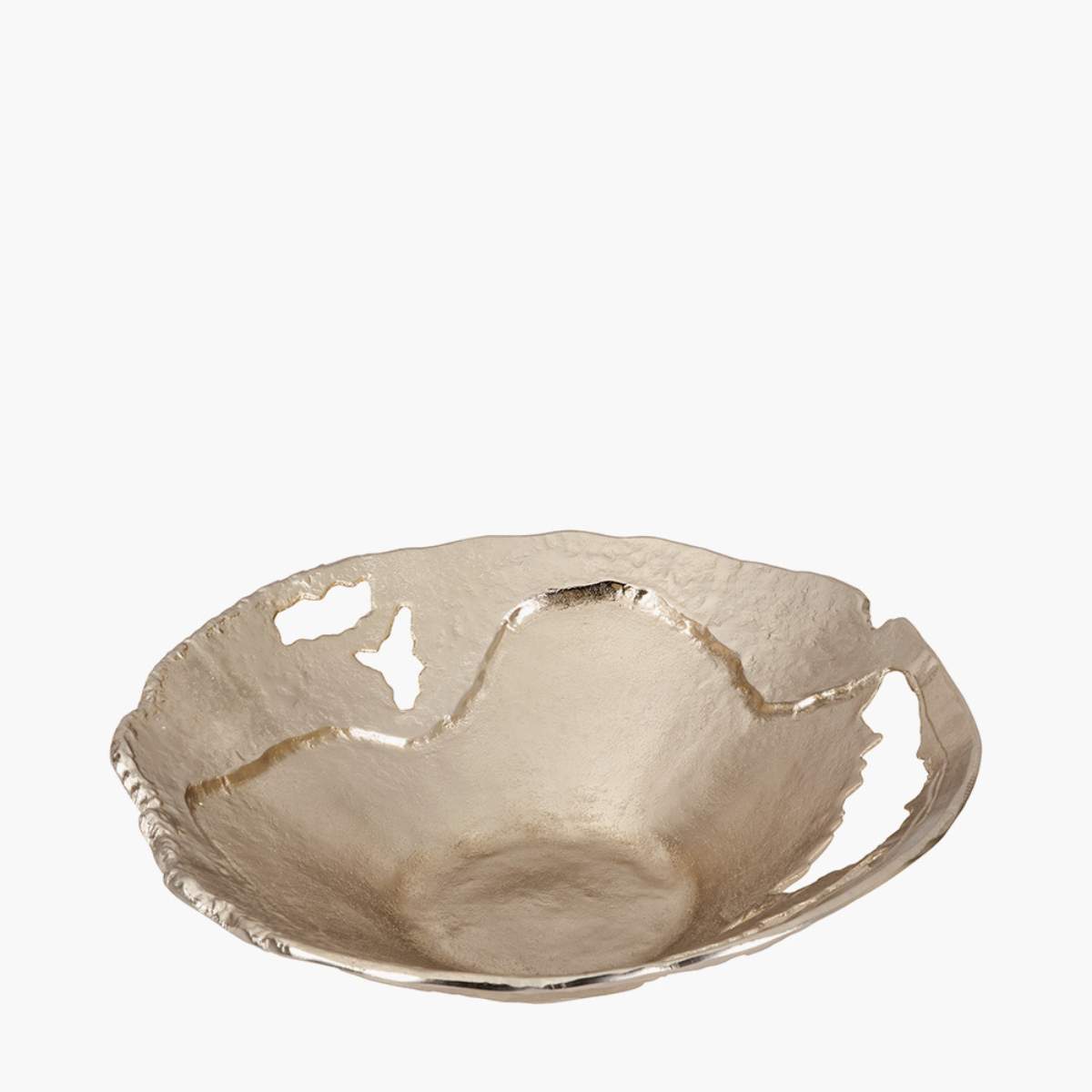 Pacific Lifestyle Gold Cast Metal Decorative Bowl