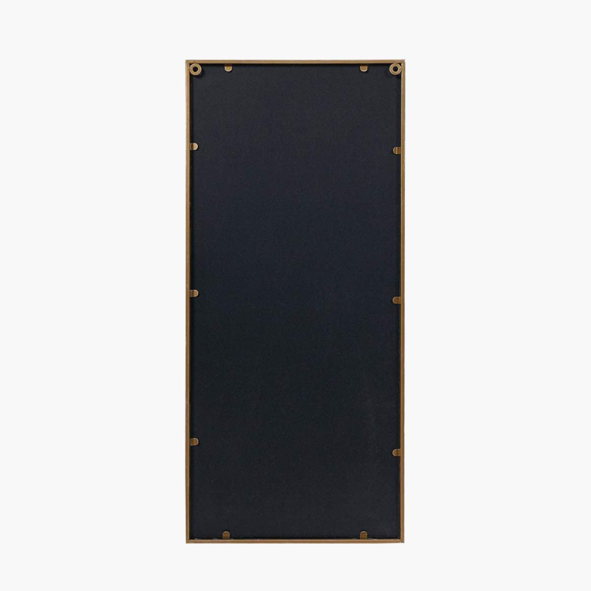 Pacific Lifestyle Gold Metal Rectangular Mirrored Wall Art