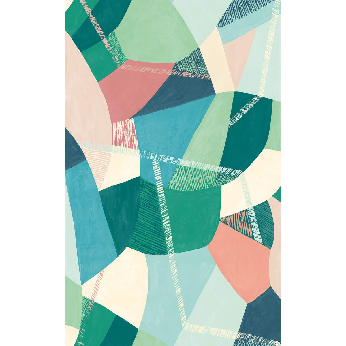 Ohpopsi Grafik Abstract Geo - Flamingo