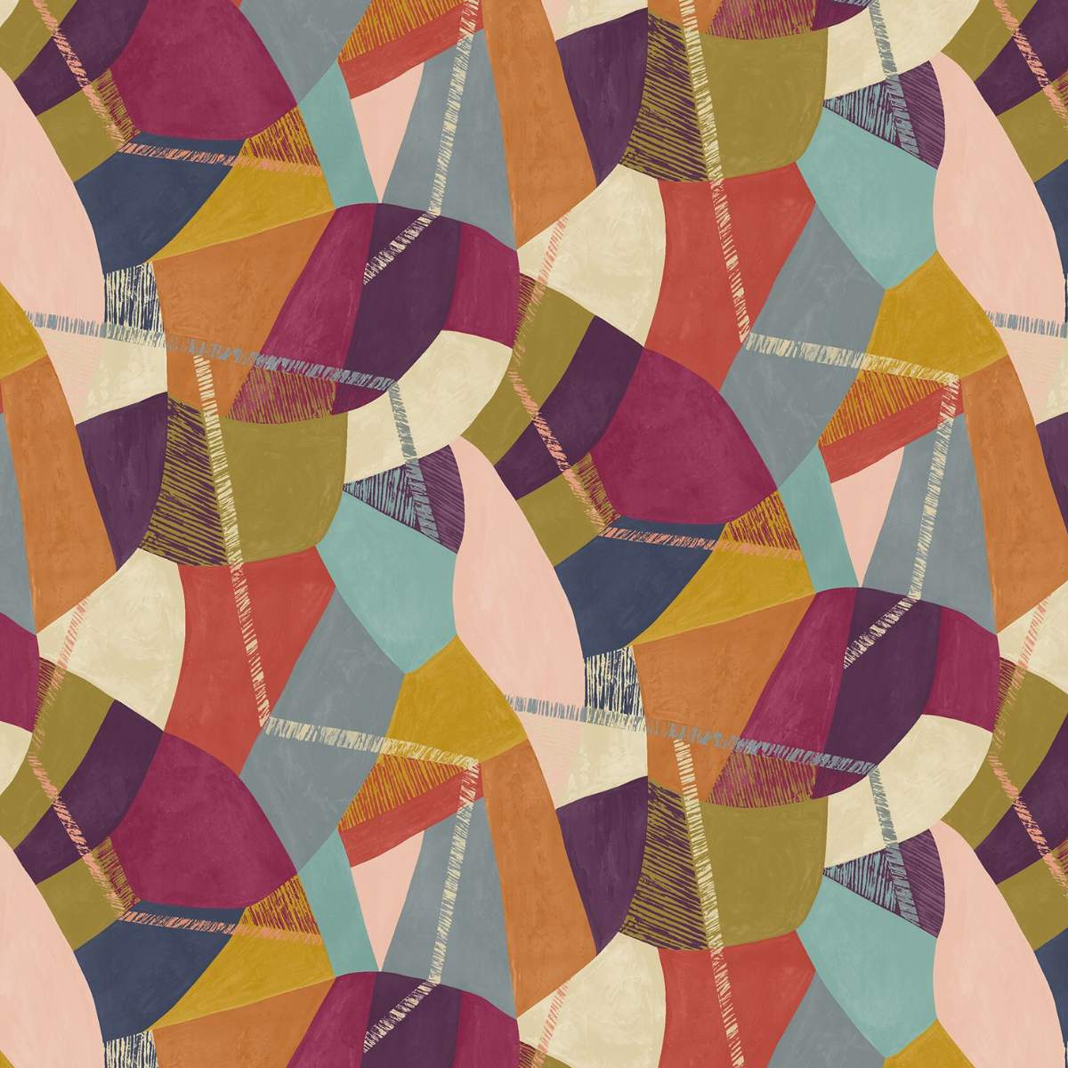 Ohpopsi Grafik Abstract Geo - Grape & Olive