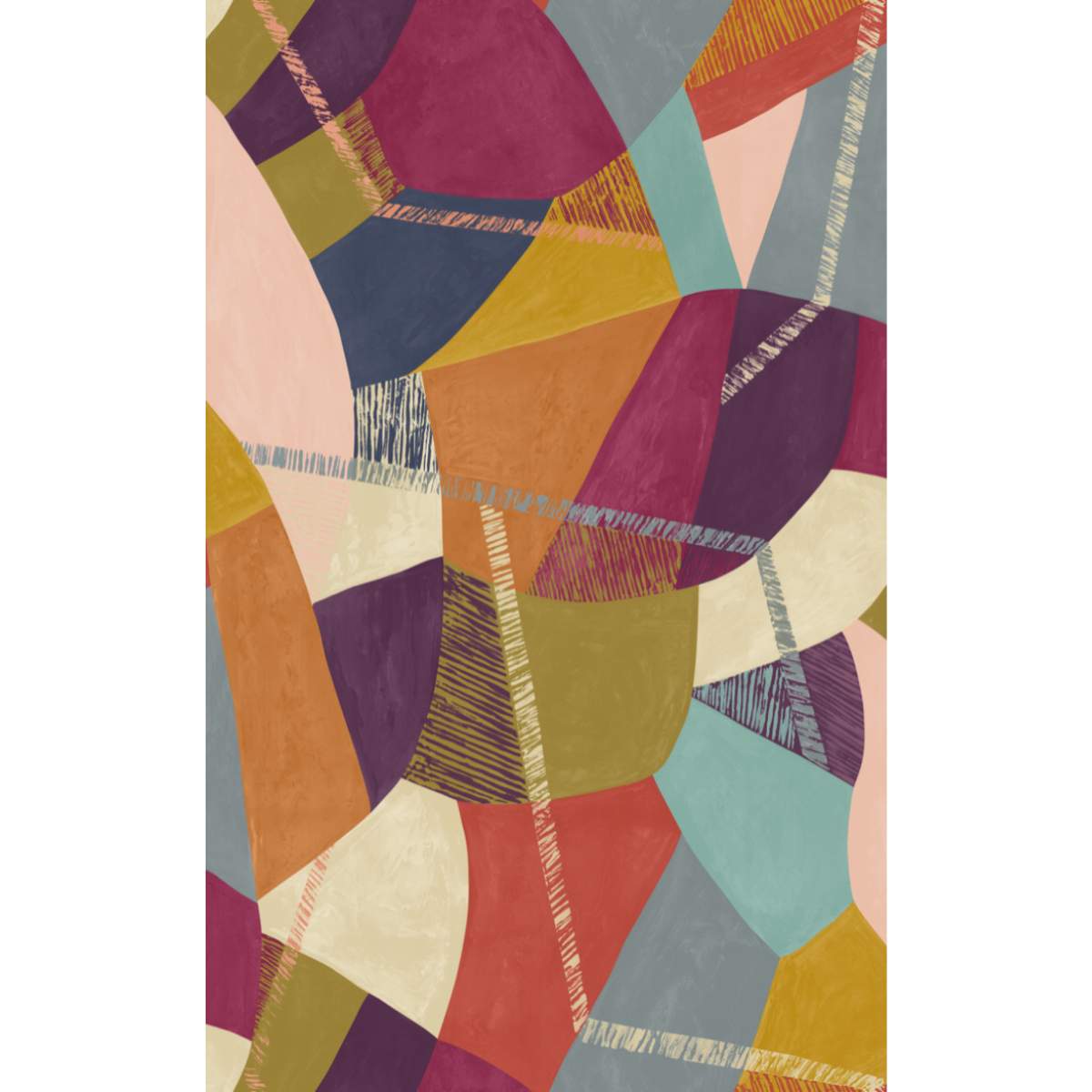 Ohpopsi Grafik Abstract Geo - Grape & Olive