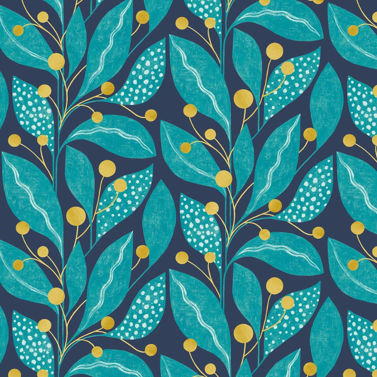 Ohpopsi Grafik Berry Dot - Ink & Azure