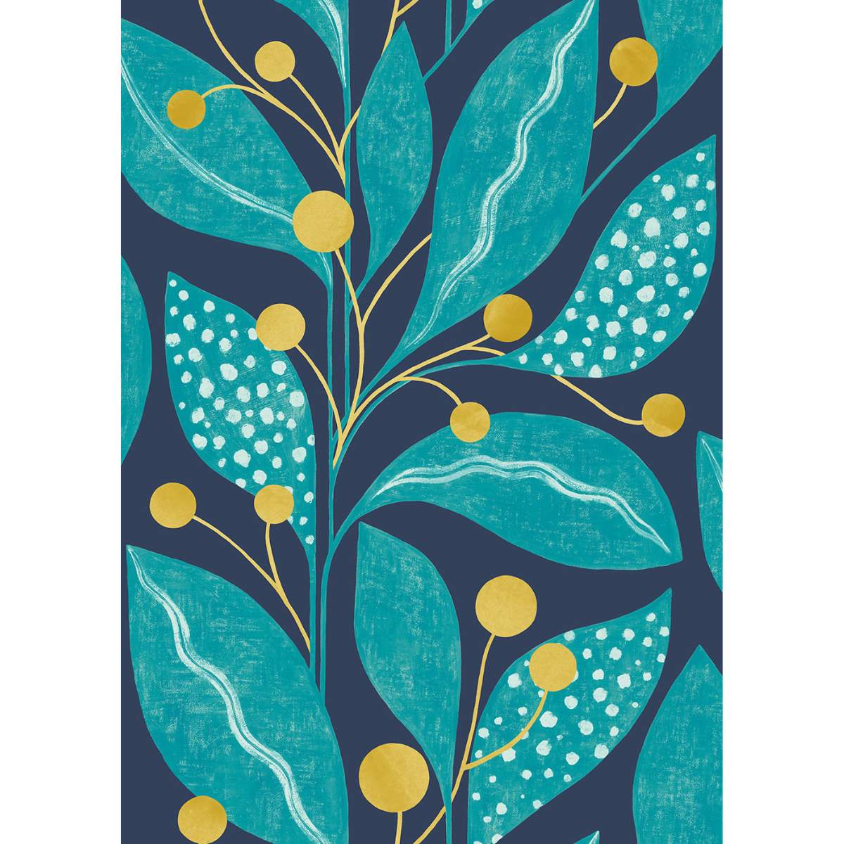 Ohpopsi Grafik Berry Dot - Ink & Azure