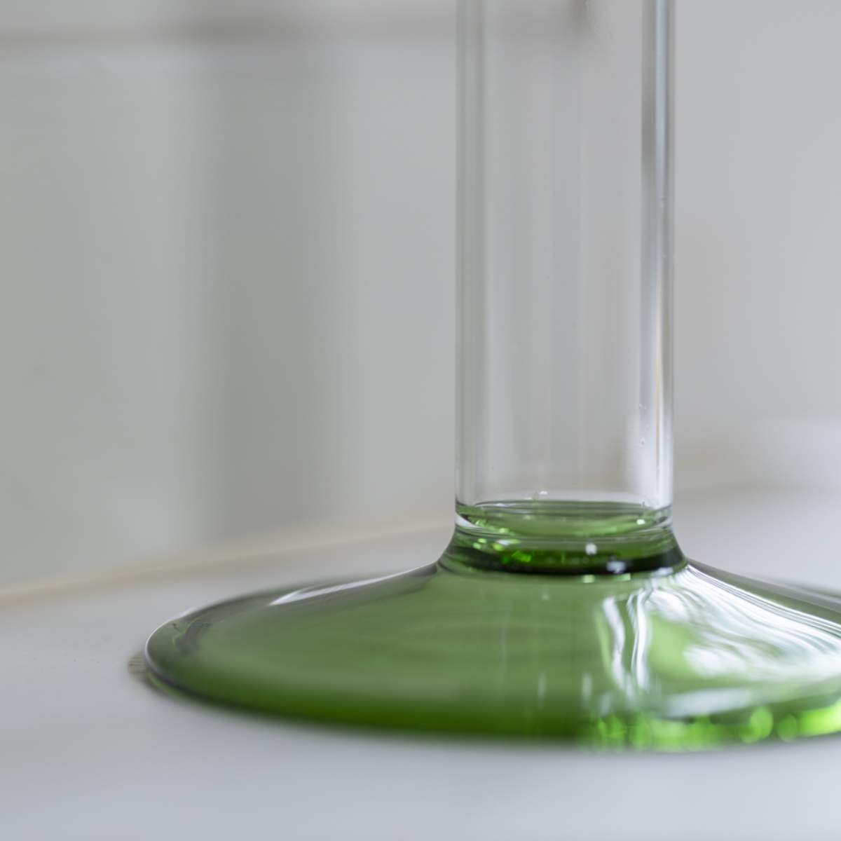 Grand Illusions Glass Candle Holder Fern Tall