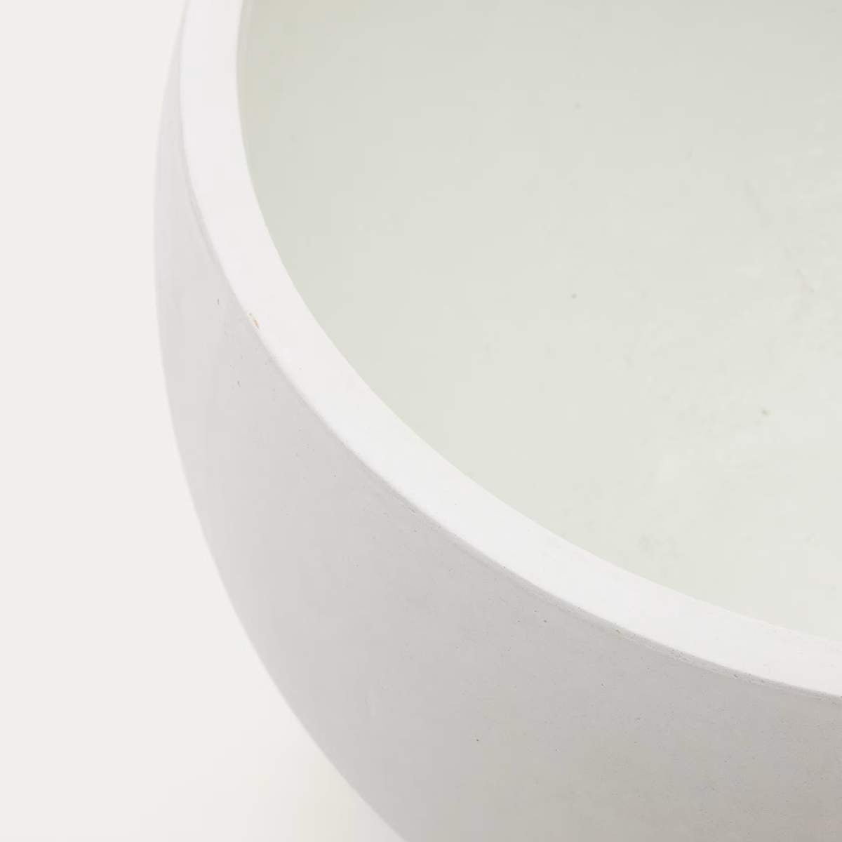 Kave Home Grau White Cement Planter Ø 72 cm