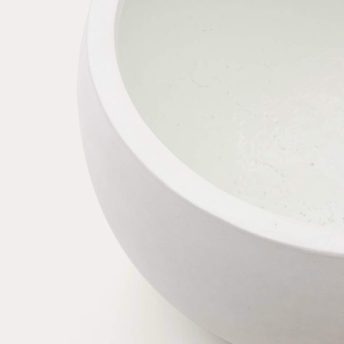 Kave Home Grau White Cement Planter Ø 56 cm