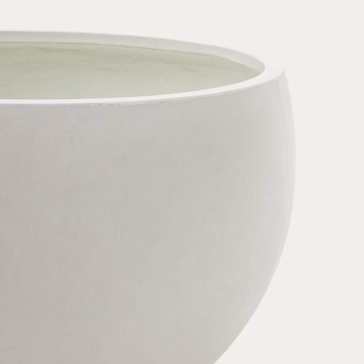 Kave Home Grau White Cement Planter Ø 72 cm