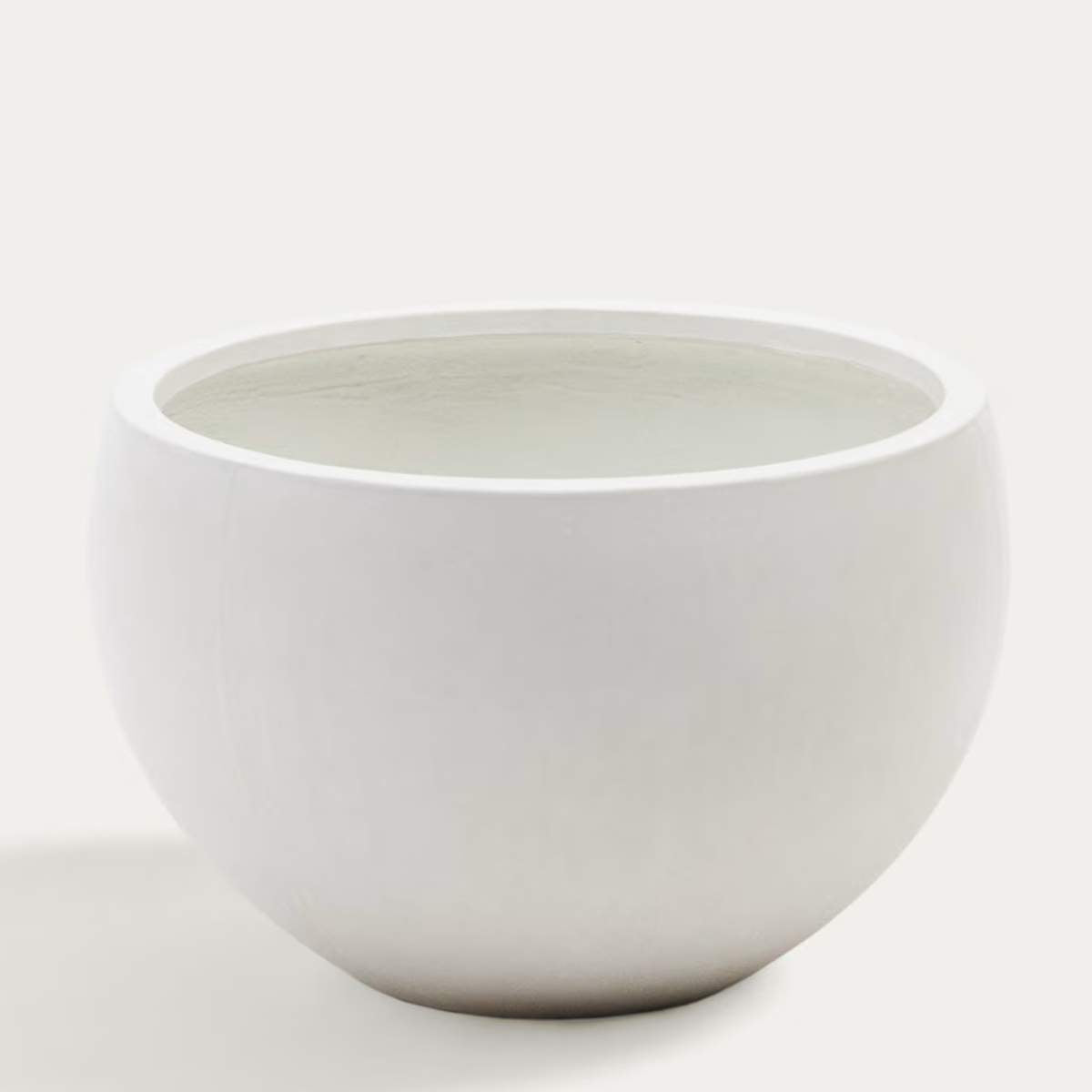 Kave Home Grau White Cement Planter Ø 56 cm