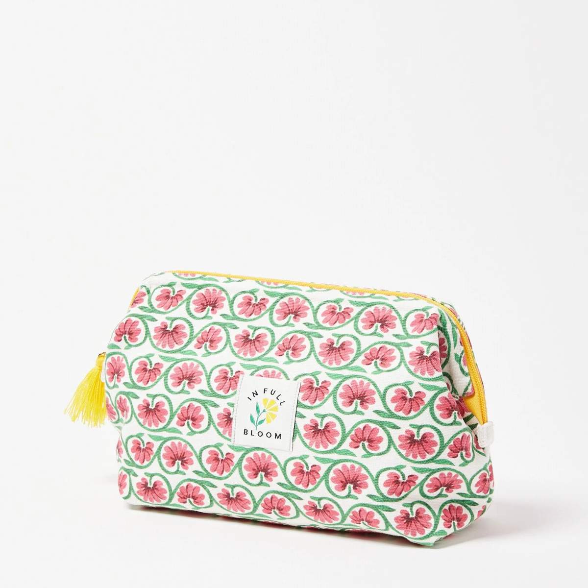 Oliver Bonas Green In Full Bloom Make Up Bag
