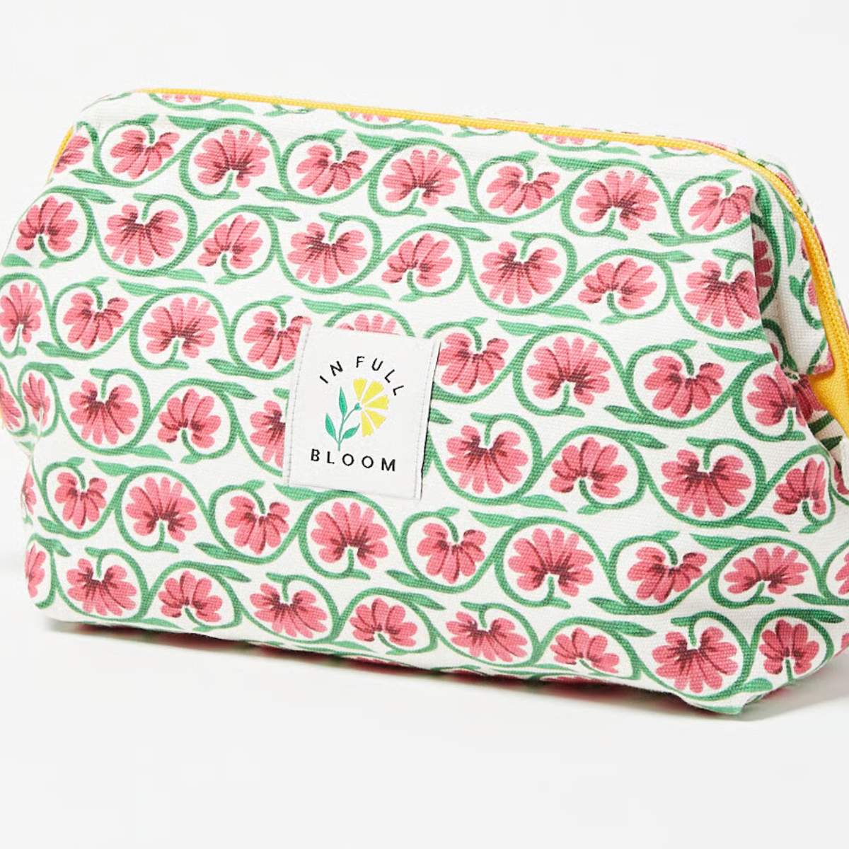 Oliver Bonas Green In Full Bloom Make Up Bag