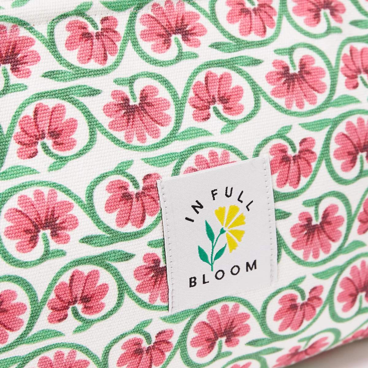 Oliver Bonas Green In Full Bloom Make Up Bag