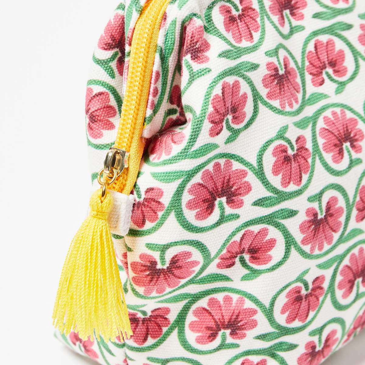 Oliver Bonas Green In Full Bloom Make Up Bag