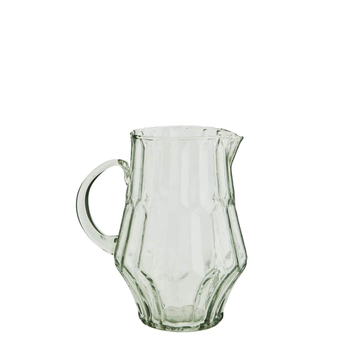 Greige Glass Jug Art Deco