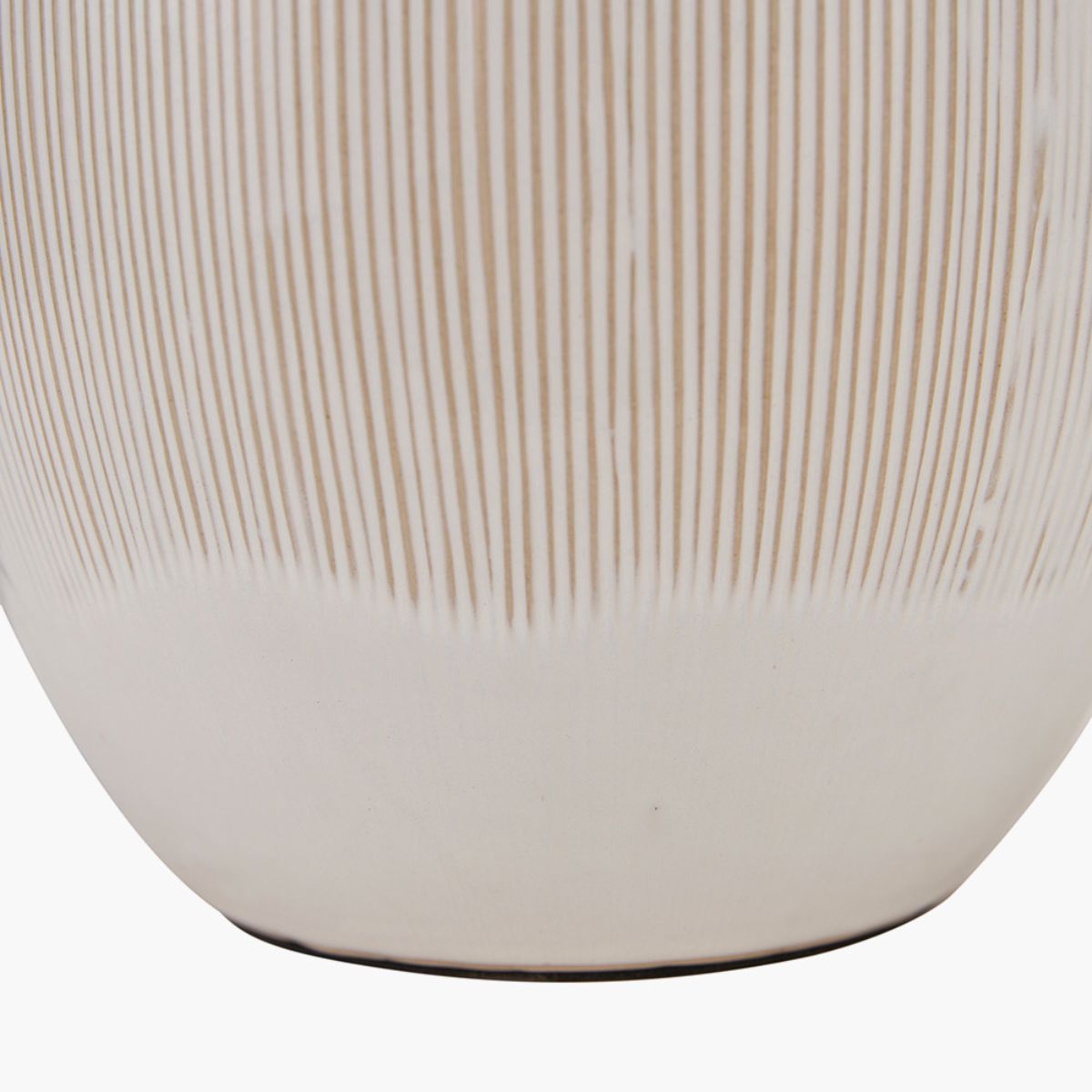 Pacific Lifestyle Greta Natural and Cream Textured Ceramic Table Lamp