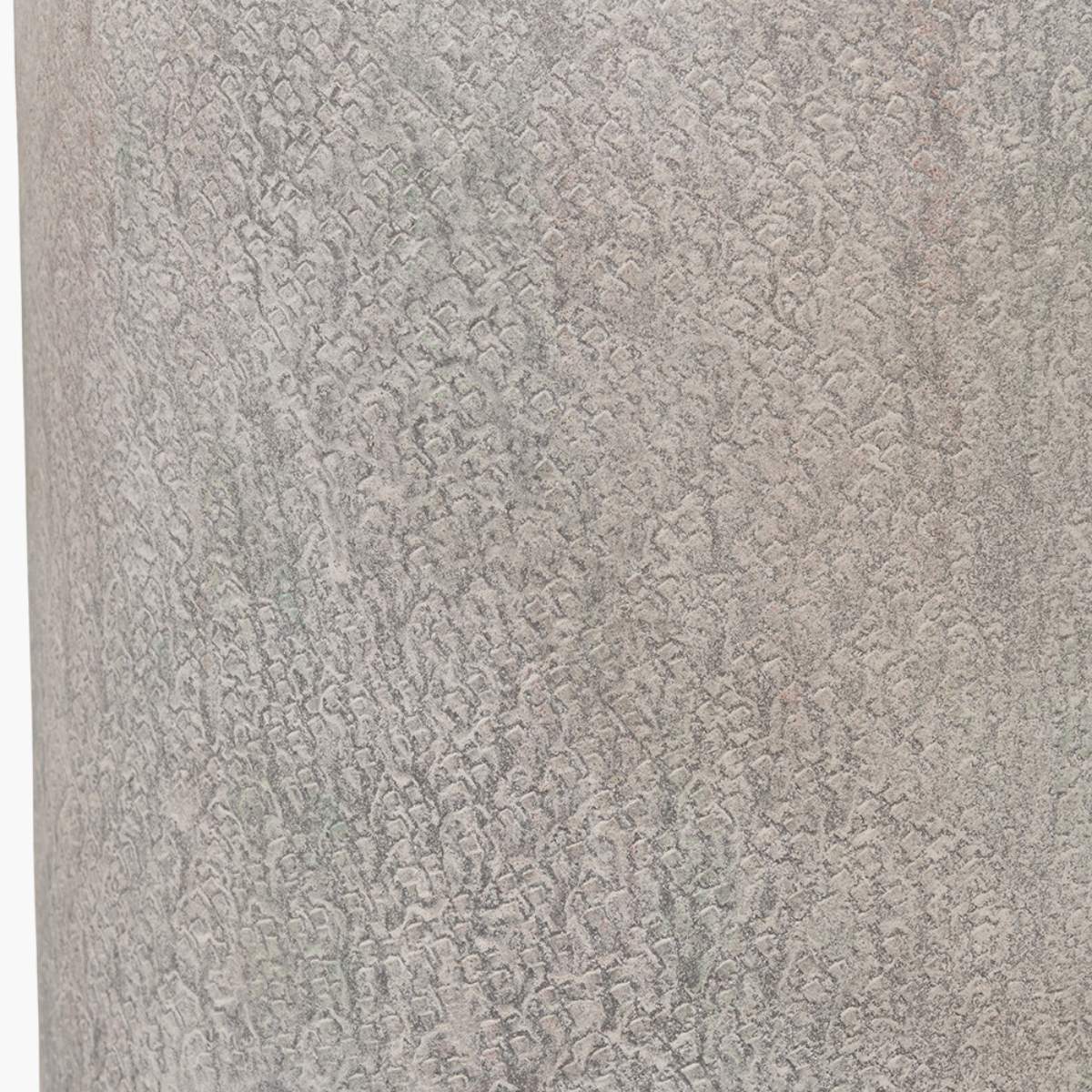 Beau&Co Grey Metal and Clear Glass Hurricane