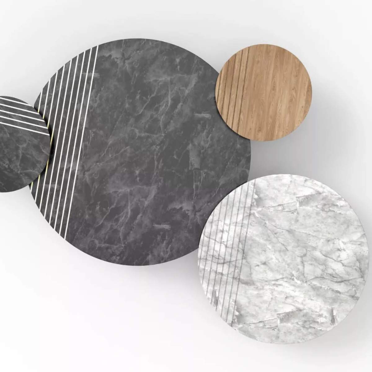 Vincent Shepherd Groove Coffee Table | 72 CM | 3 Different Tops