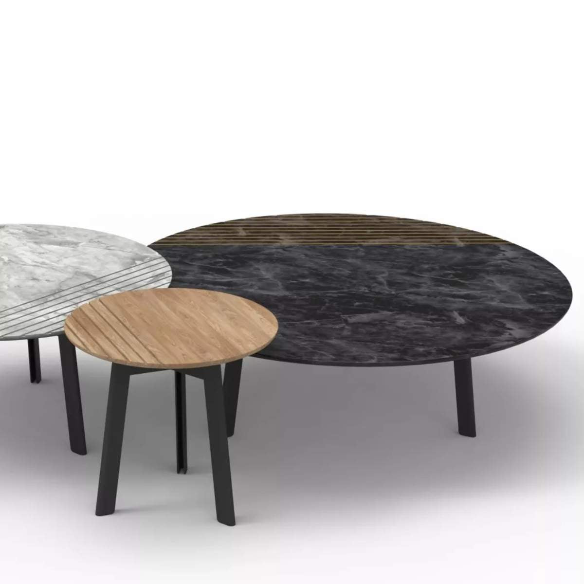 Vincent Shepherd Groove Coffee Table | 96 CM | 2 Different Tops