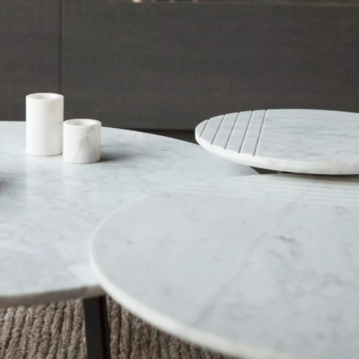 Vincent Shepherd Groove Side Table | 37 cm | 3 Different Tops