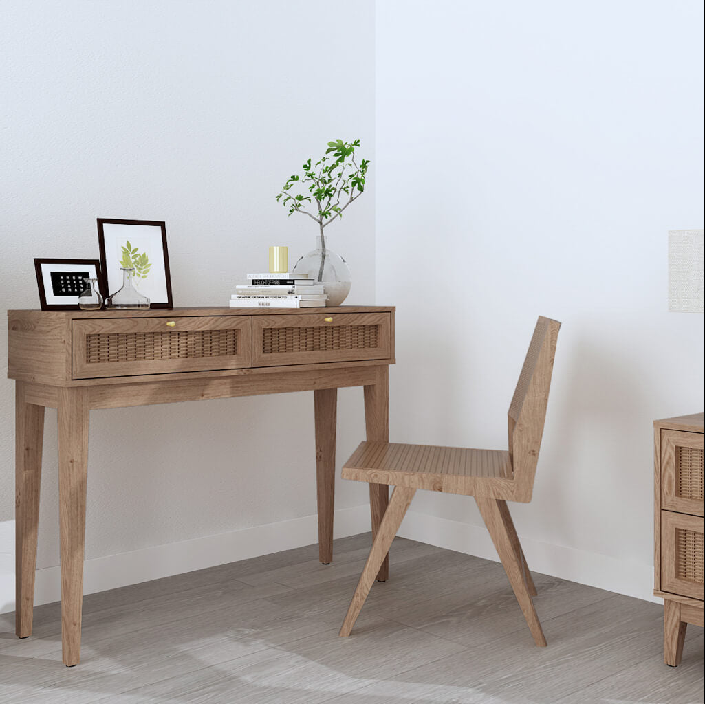 HO+ME Annecy Bedside Table In Oak LIFESTYLE