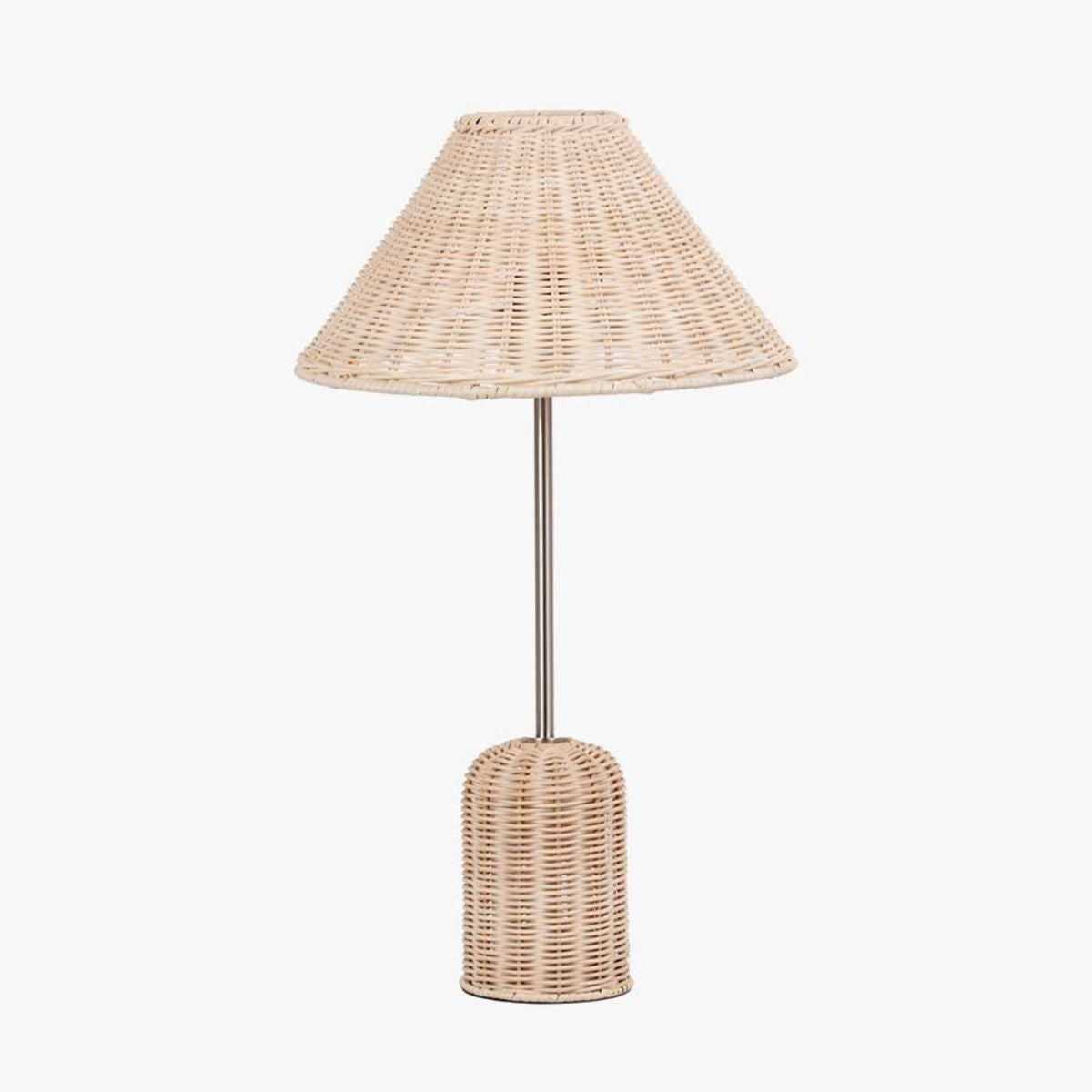 Pacific Lifestyle Hali Rattan Base and Shade Table Lamp