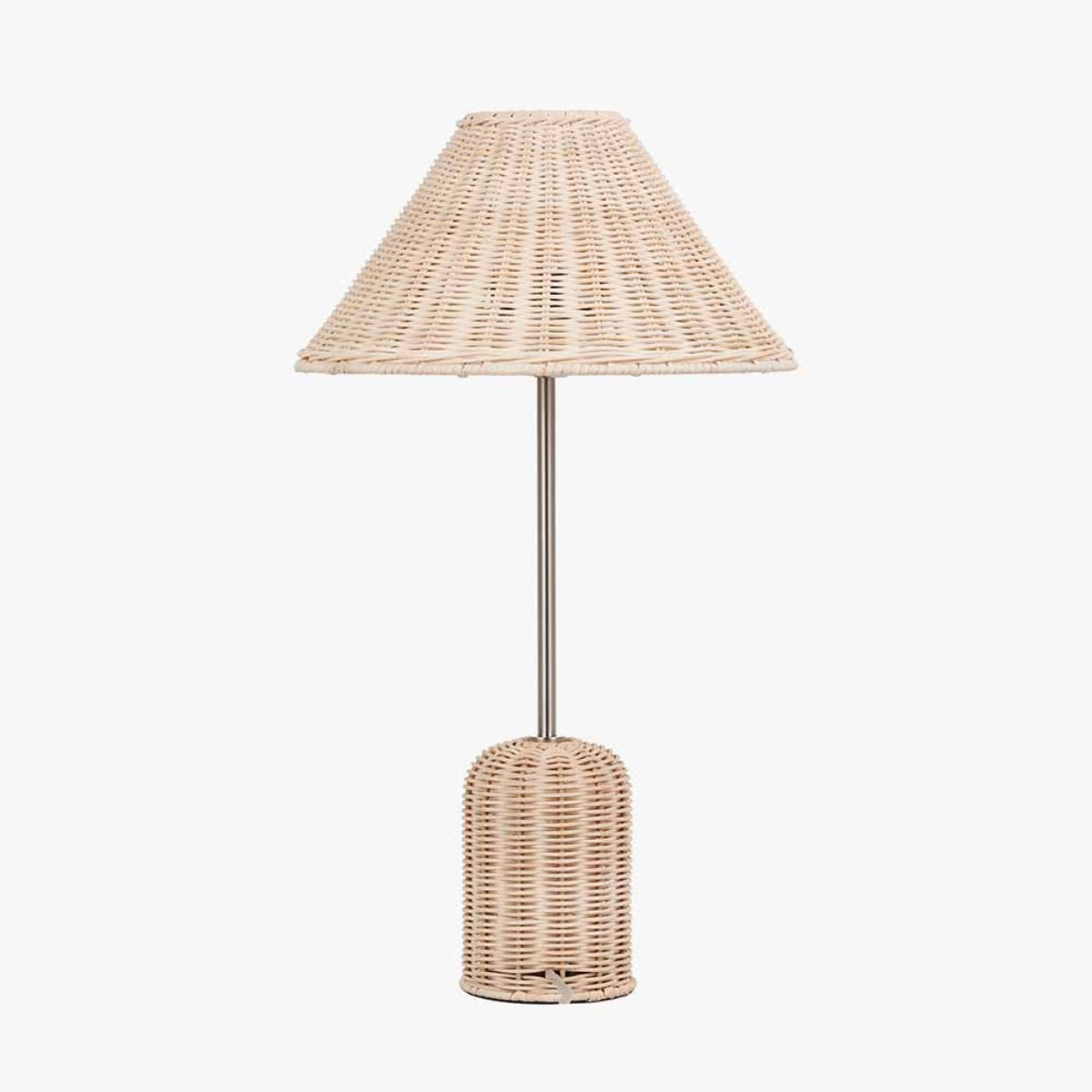 Pacific Lifestyle Hali Rattan Base and Shade Table Lamp