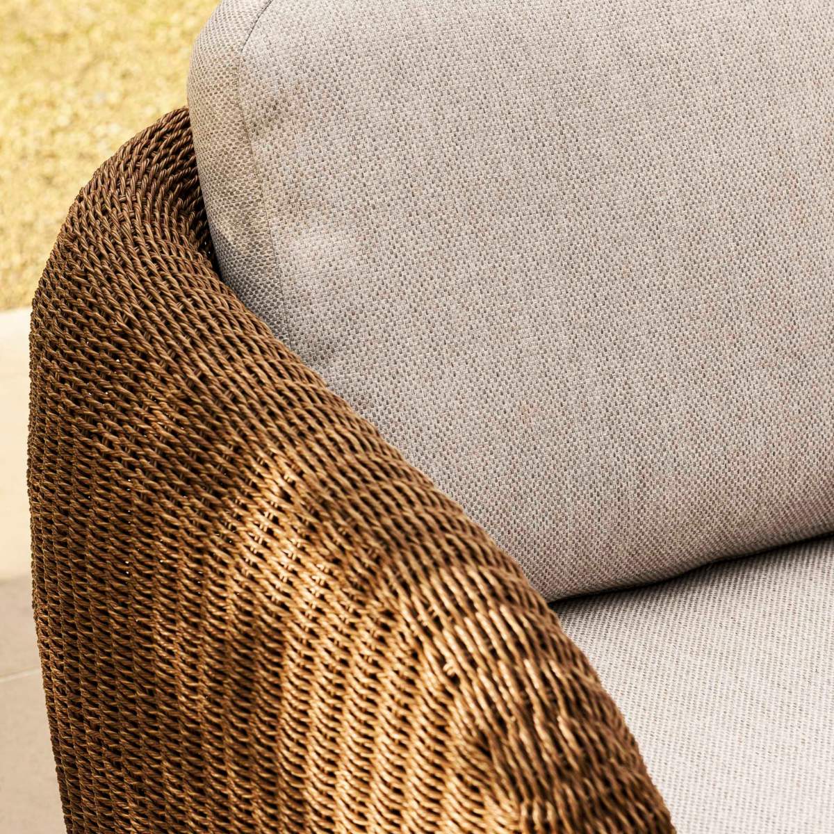 Garden Trading Hambridge 2 Seater Sofa Set Dark Natural