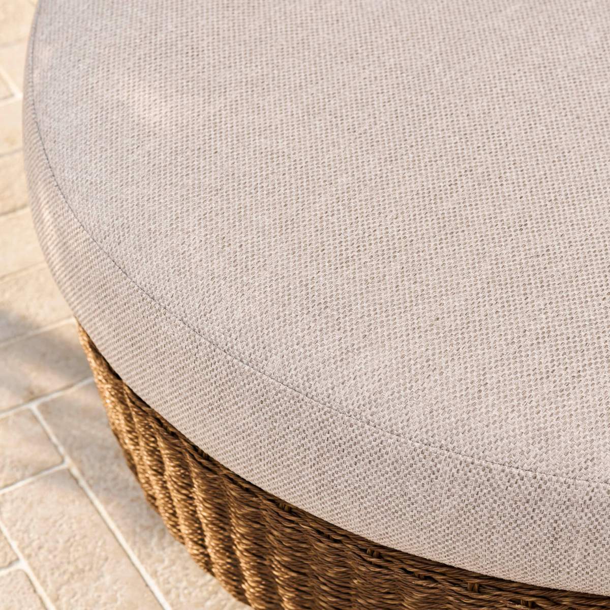 Garden Trading Hambridge Curved Corner Sofa Set Dark Natural