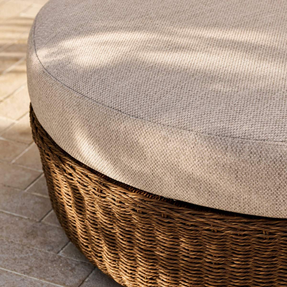 Garden Trading Hambridge Curved Corner Sofa Set Dark Natural