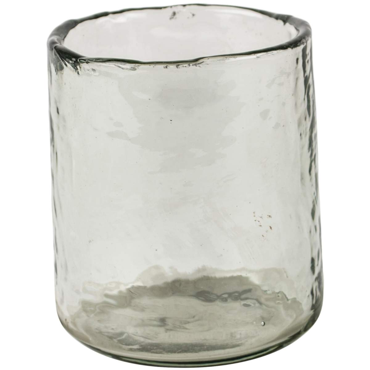 Grand Illusions Hammered Glass Tea Light with Marble Base