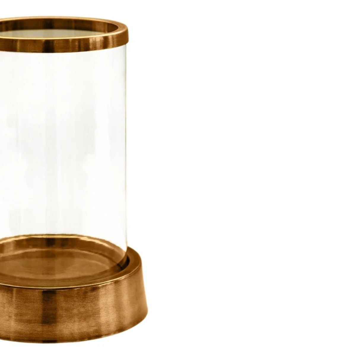 Ivyline Hampton Hurricane Lantern in Antique Brass H40cm W24cm
