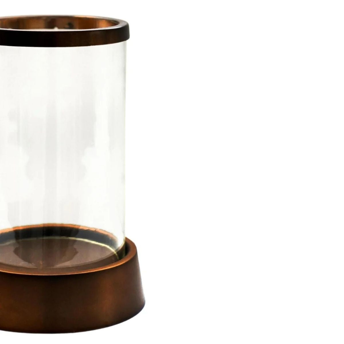 Ivyline Hampton Hurricane Lantern in Copper H40cm W24cm