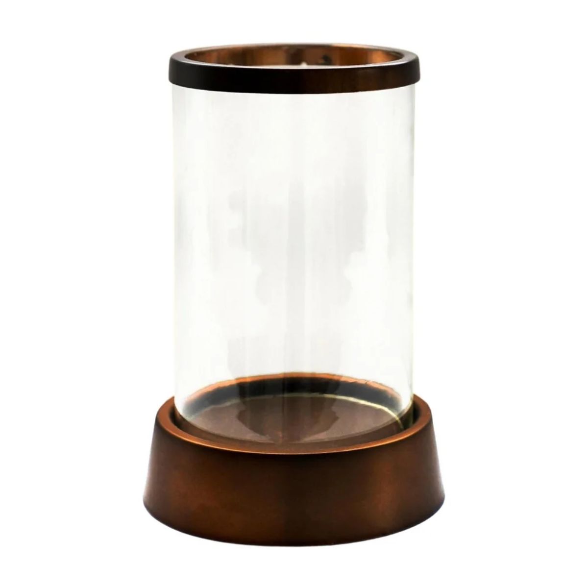 Ivyline Hampton Hurricane Lantern in Copper H40cm W24cm