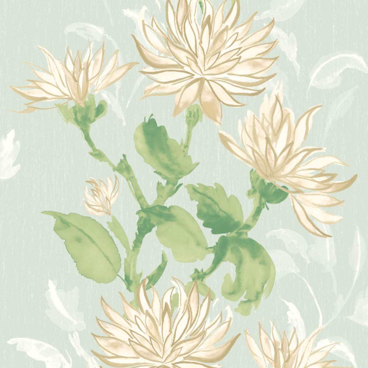 Ohpopsi Hanashi Kiku - Seafoam