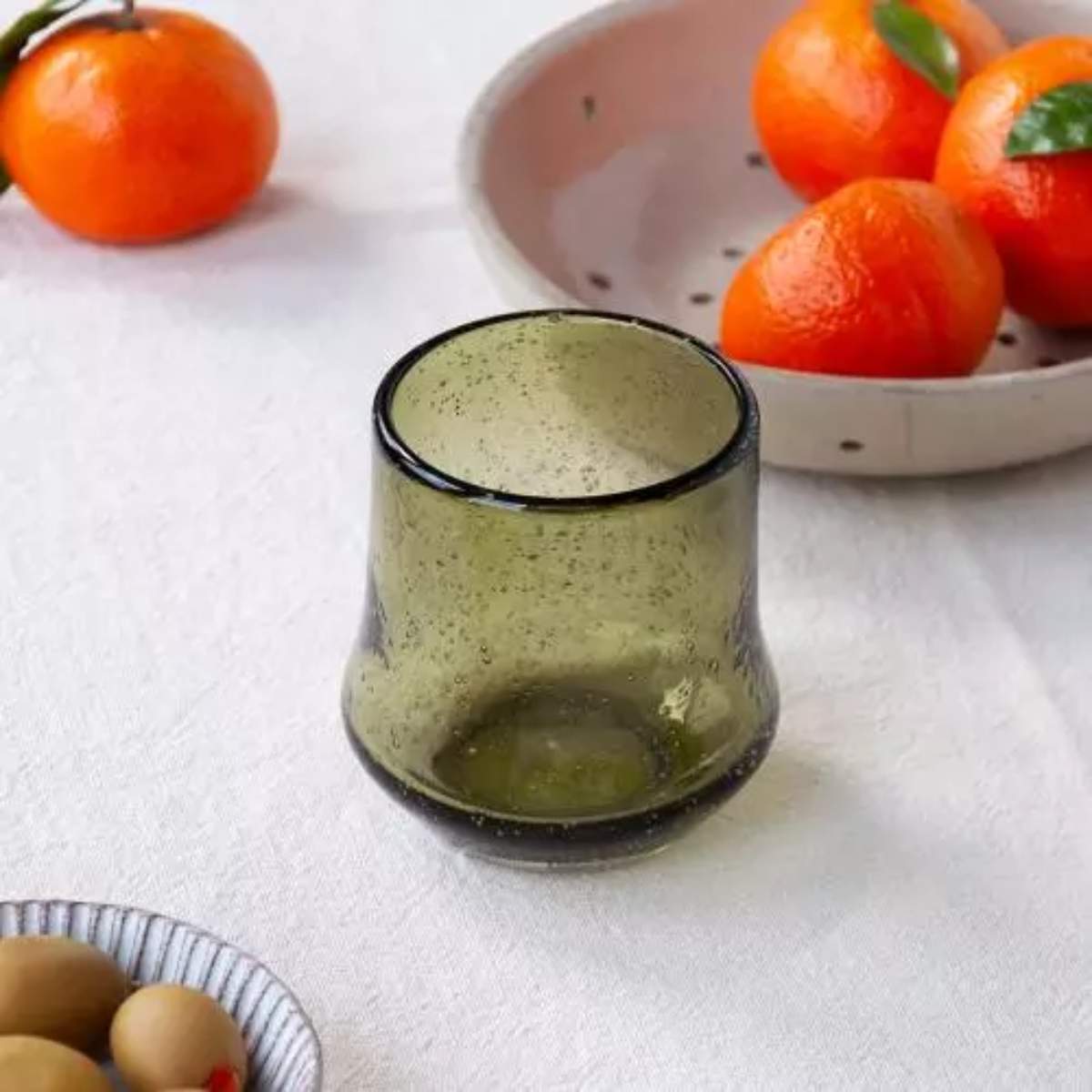 Rex London Hand blown bubble glass tumbler 300ml