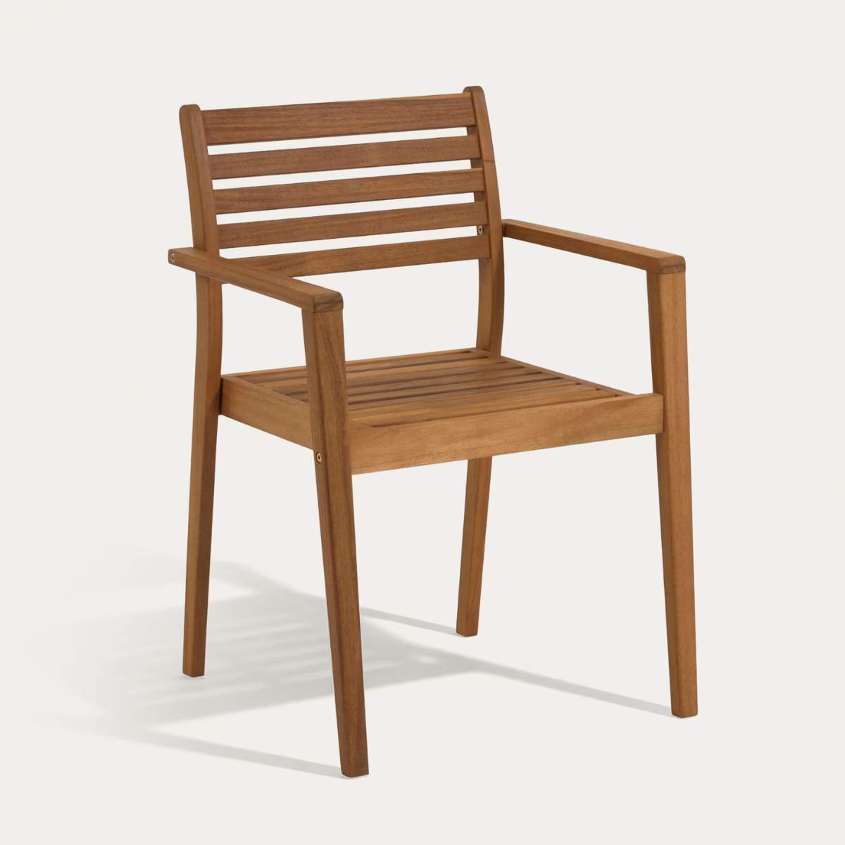Kave Home Hanzel stackable outdoor chair in FSC 100% solid acacia wood