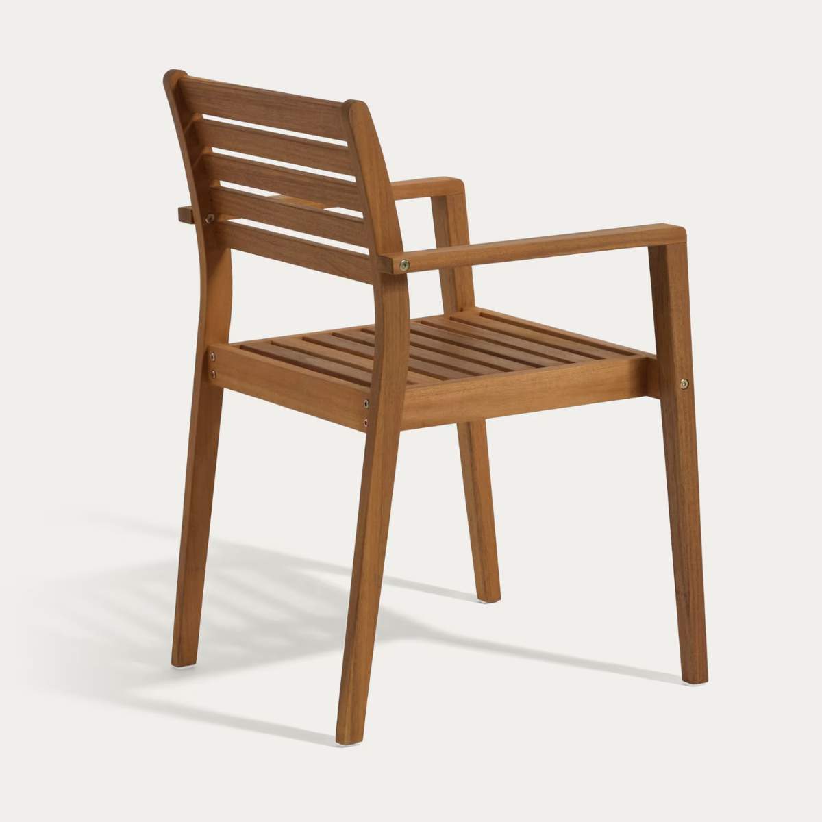 Kave Home Hanzel stackable outdoor chair in FSC 100% solid acacia wood