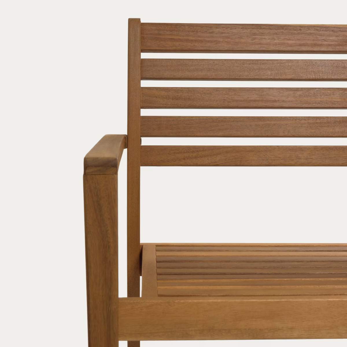 Kave Home Hanzel stackable outdoor chair in FSC 100% solid acacia wood