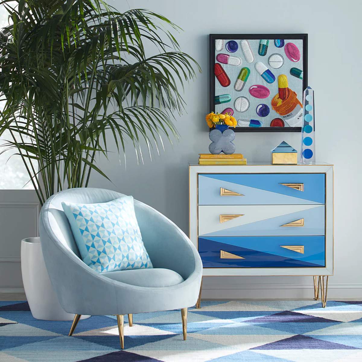 Jonathan Adler Happy Pills Beaded Art