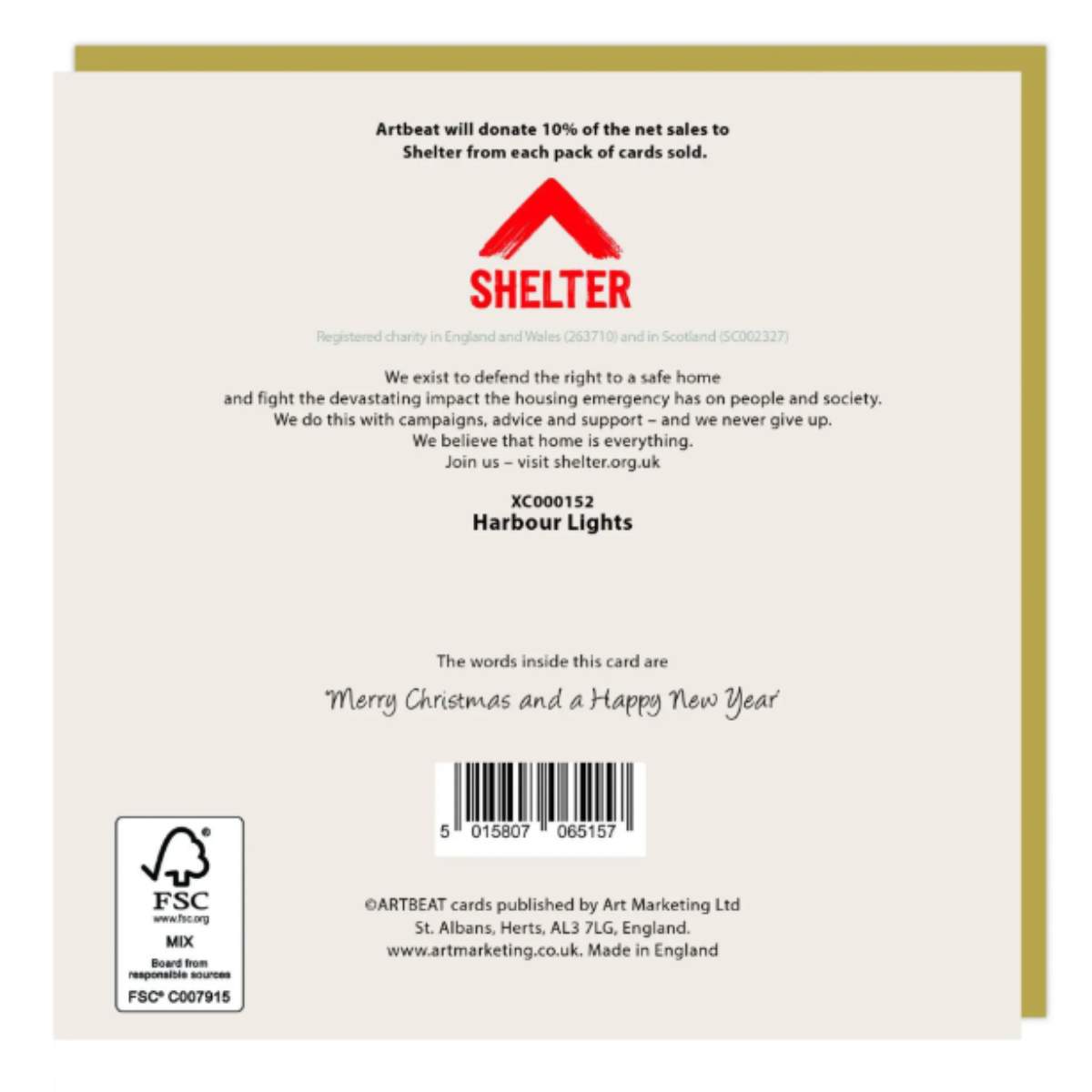 Artbeat Harbour Reflection Christmas Cards 48pk