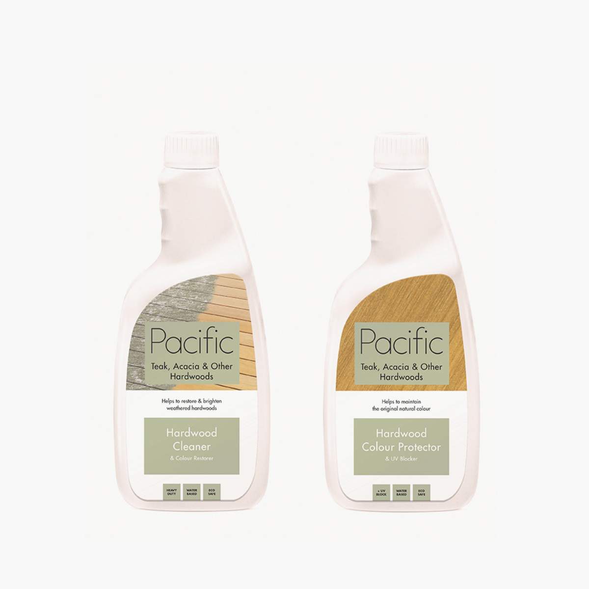 Pacific Lifestyle Hardwood Cleaner and Colour Restorer and Hardwood Colour Protector and UV Blocker