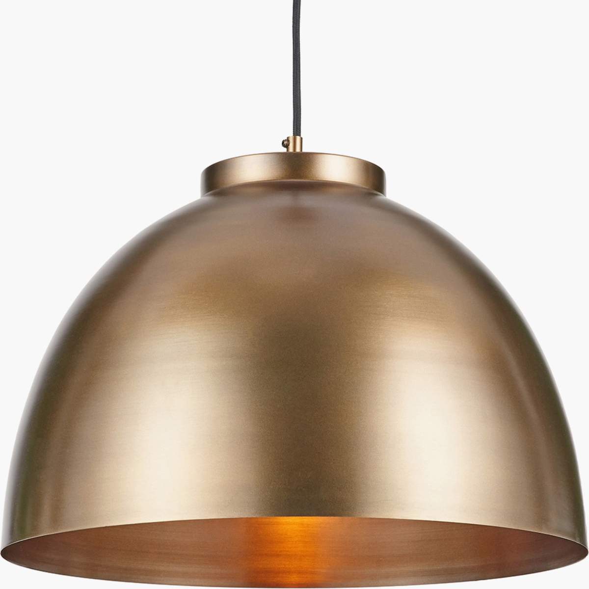 Pacific Lifestyle Harlem Antique Brass Domed Metal Pendant
