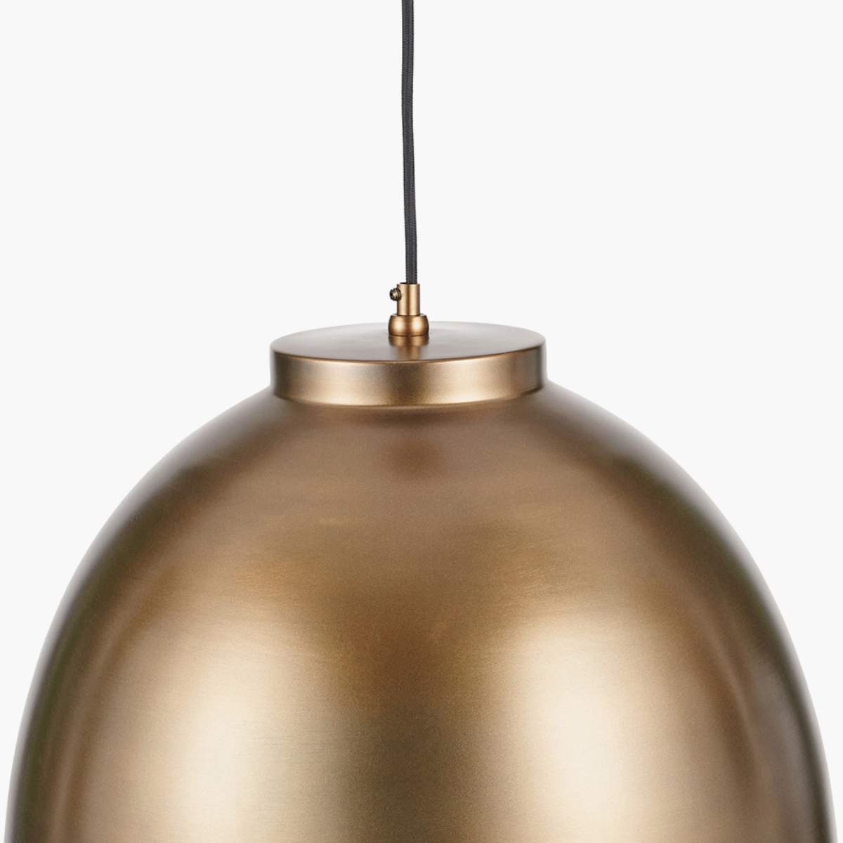 Pacific Lifestyle Harlem Antique Brass Domed Metal Pendant