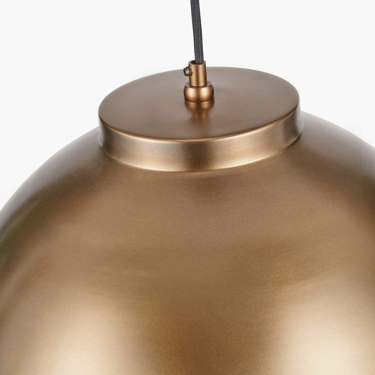 Pacific Lifestyle Harlem Antique Brass Domed Metal Pendant