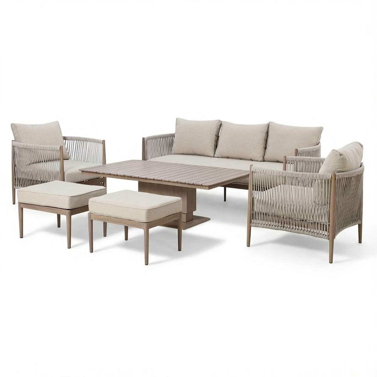 Maze Havana Rope Weave 3 Seat Sofa Dining Set