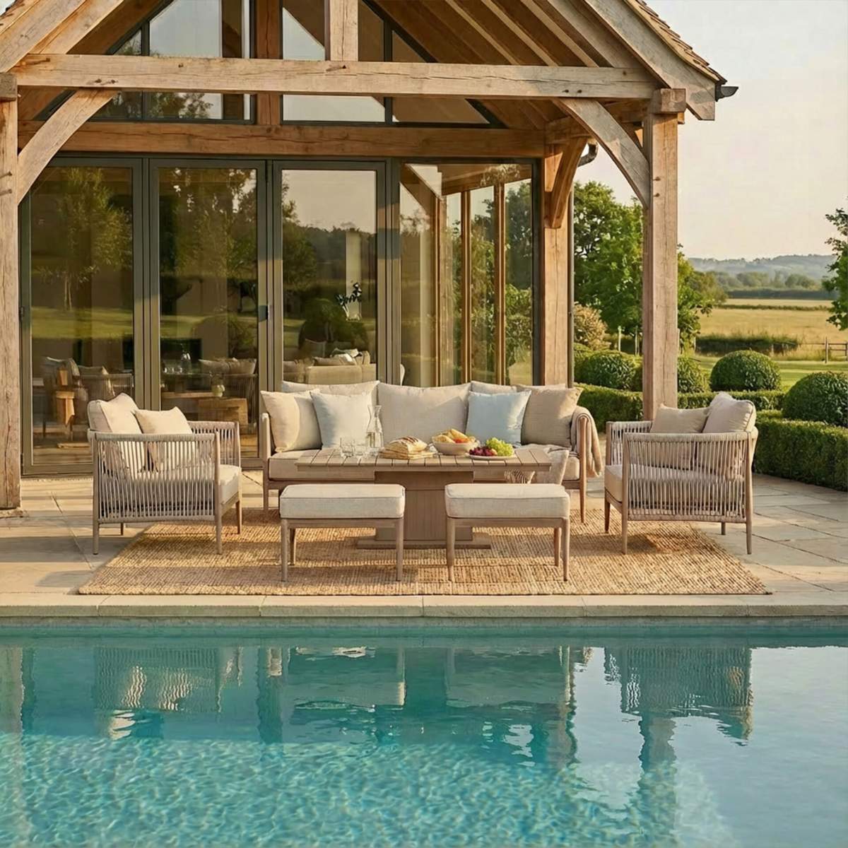 Maze Havana Rope Weave 3 Seat Sofa Dining Set