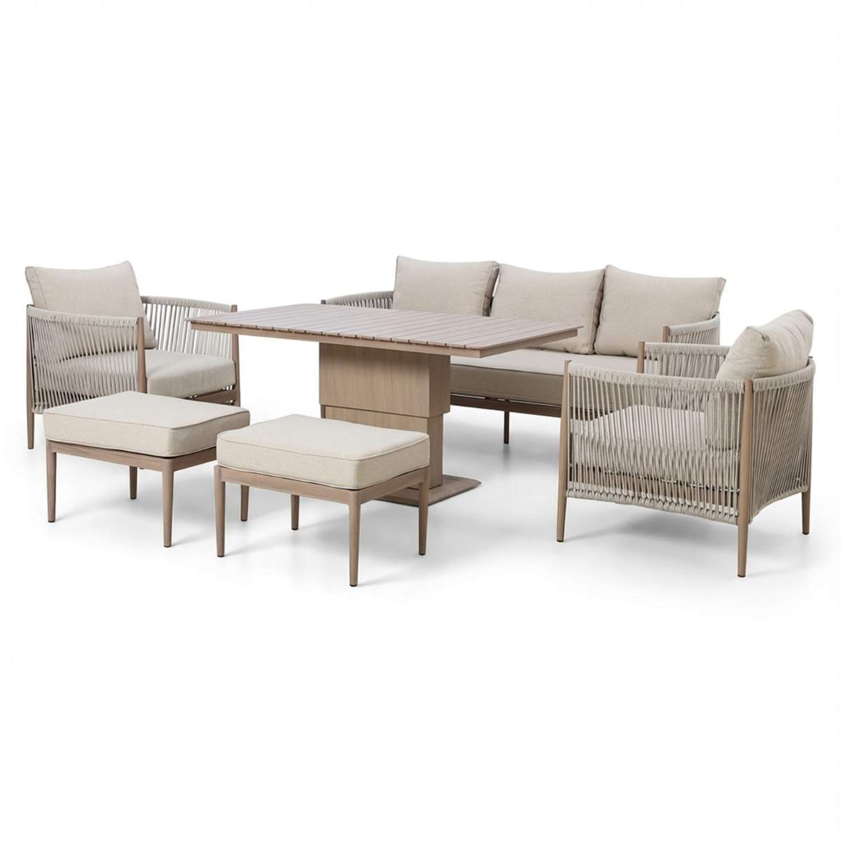 Maze Havana Rope Weave 3 Seat Sofa Dining Set