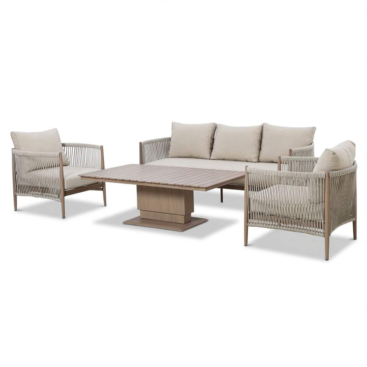 Maze Havana Rope Weave 3 Seat Sofa Dining Set